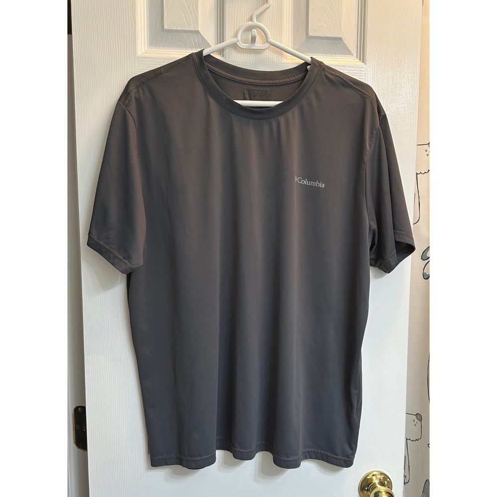 Columbia Mens Omni-Wick Performance T-Shirt Gray XL AO1419 Short Sleeve